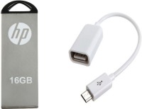 HP V-220 W 16 GB pendrive with OTG cable Combo Set   Laptop Accessories  (HP)