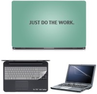Skin Yard Just Do The Work Sparkle Laptop Skin with Screen Protector & Keyguard -15.6 Inch Combo Set   Laptop Accessories  (Skin Yard)