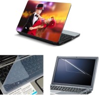 NAMO ART 3in1 Laptop Skins with Screen Guard and Key Protector TPR1021 Combo Set   Laptop Accessories  (Namo Art)