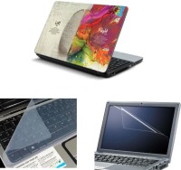 NAMO ART 3in1 Laptop Skins with Screen Guard and Key Protector TPR1005 Combo Set   Laptop Accessories  (Namo Art)