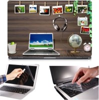 Skin Yard 3in1 Combo- Beautiful Laptop Table Laptop Skin with Screen Protector & Keyguard -15.6 Inch Combo Set   Laptop Accessories  (Skin Yard)