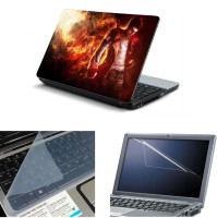 NAMO ART 3in1 Laptop Skins with Screen Guard and Key Protector TPR1045 Combo Set   Laptop Accessories  (Namo Art)