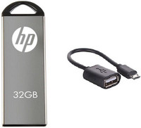 HP V220W 32GB USB 2.0 Pendrive & OTG Cable Combo Set