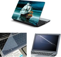 NAMO ART 3in1 Laptop Skins with Screen Guard and Key Protector TPR1014 Combo Set   Laptop Accessories  (Namo Art)
