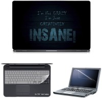 Skin Yard Creatively Insane Sparkle Laptop Skin with Screen Protector & Keyguard -15.6 Inch Combo Set   Laptop Accessories  (Skin Yard)