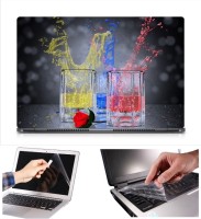 Skin Yard Colourful Splash From Glass Laptop Skin Decal with Keyguard & Screen Protector -15.6 Inch Combo Set   Laptop Accessories  (Skin Yard)