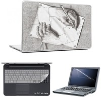 Skin Yard Hand Sketch Drawing Laptop Skins with Laptop Screen Guard & Laptop Keyguard -15.6 Inch Combo Set   Laptop Accessories  (Skin Yard)