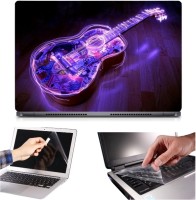 Skin Yard 3in1 Combo- Neon Acoustic Guitar Laptop Skin with Screen Protector & Keyguard -15.6 Inch Combo Set   Laptop Accessories  (Skin Yard)