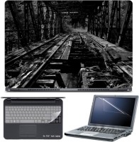 Skin Yard Abandoned Rail Road Laptop Skin with Screen Protector & Keyboard Skin -15.6 Inch Combo Set   Laptop Accessories  (Skin Yard)