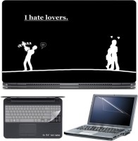 Skin Yard Hating The Lovers Laptop Skin with Screen Protector & Keyboard Skin -15.6 Inch Combo Set   Laptop Accessories  (Skin Yard)