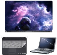 Skin Yard Purple Galaxy Laptop Skin with Screen Protector & Keyboard Skin -15.6 Inch Combo Set   Laptop Accessories  (Skin Yard)