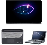 Skin Yard Digital Eye Glow Sparkle Laptop Skin with Screen Protector & Keyguard -15.6 Inch Combo Set   Laptop Accessories  (Skin Yard)