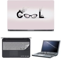 View Skin Yard Be Cool Eye Glasses Abstract Sparkle Laptop Skin with Screen Protector & Keyguard -15.6 Inch Combo Set Laptop Accessories Price Online(Skin Yard)