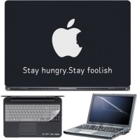 Skin Yard Apple Stay Hungry Laptop Skin with Screen Protector & Keyboard Skin -15.6 Inch Combo Set   Laptop Accessories  (Skin Yard)