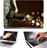 Skin Yard 3in1 Combo- Camera Laptop Skin with Screen Protector & Keyguard -15.6 Inch Combo Set   Laptop Accessories  (Skin Yard)