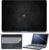 Skin Yard Apple Logo On Dark Background Laptop Skin with Screen Protector & Keyboard Skin -15.6 Inch Combo Set   Laptop Accessories  (Skin Yard)