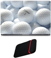 Skin Yard Golf Ball Laptop Skin with Reversible Laptop Sleeve - 15.6 Inch Combo Set   Laptop Accessories  (Skin Yard)