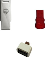 HP V232W 32 GB Pendrive with OTG Adapter and card reader Combo Set