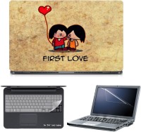 Skin Yard 3in1 Combo- First Love Laptop Skin with Screen Protector & Keyguard -15.6 Inch Combo Set   Laptop Accessories  (Skin Yard)