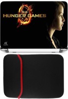 FineArts Hunger Games Laptop Skin with Reversible Laptop Sleeve Combo Set   Laptop Accessories  (FineArts)