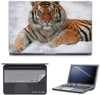 Skin Yard Snow Tiger Laptop Skin with Screen Protector & Keyboard Skin -15.6 Inch Combo Set   Laptop Accessories  (Skin Yard)