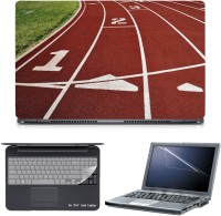 Skin Yard 3in1 Combo- Race Track Laptop Skin with Screen Protector & Keyguard -15.6 Inch Combo Set   Laptop Accessories  (Skin Yard)