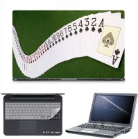 Skin Yard Artistic Card Deck Laptop Skin Decal with Keyguard & Screen Protector -15.6 Inch Combo Set   Laptop Accessories  (Skin Yard)