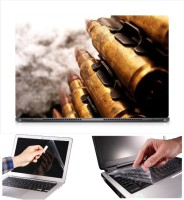 View Skin Yard Golden Bullet Laptop Skin Decal with Keyguard & Screen Protector -15.6 Inch Combo Set Laptop Accessories Price Online(Skin Yard)