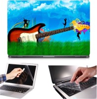 Skin Yard 3in1 Combo- Nature Guitar Laptop Skin with Screen Protector & Keyguard -15.6 Inch Combo Set   Laptop Accessories  (Skin Yard)