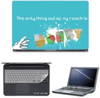 Skin Yard Typography Doubt in Splash Sparkle Laptop Skin with Screen Protector & Keyguard -15.6 Inch Combo Set   Laptop Accessories  (Skin Yard)