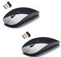 View FKU Set Of 2 2.4Ghz Ultra Slim Wireless Optical Mouse Combo Set Laptop Accessories Price Online(FKU)