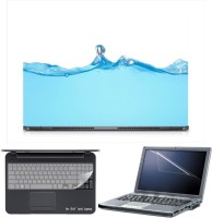 Skin Yard Sparkle Blue Water Background Laptop Skin with Screen Protector & Keyboard Skin -15.6 Inch Combo Set   Laptop Accessories  (Skin Yard)