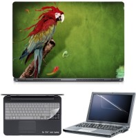 Skin Yard Splash Of Parrot Laptop Skin with Screen Protector & Keyboard Skin -15.6 Inch Combo Set   Laptop Accessories  (Skin Yard)