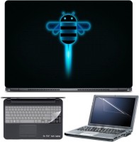 Skin Yard Android Honey Comb Laptop Skin with Screen Protector & Keyboard Skin -15.6 Inch Combo Set   Laptop Accessories  (Skin Yard)