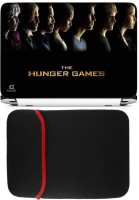 FineArts The Hunger Games Laptop Skin with Reversible Laptop Sleeve Combo Set   Laptop Accessories  (FineArts)