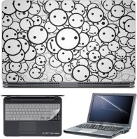 Skin Yard May BE Smiles Or Not Laptop Skin with Screen Protector & Keyboard Skin -15.6 Inch Combo Set   Laptop Accessories  (Skin Yard)
