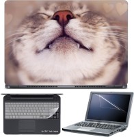 Skin Yard Big Smile Cat Laptop Skin with Screen Protector & Keyboard Skin -15.6 Inch Combo Set   Laptop Accessories  (Skin Yard)