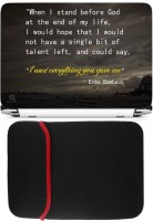 FineArts When I Stand Laptop Skin with Reversible Laptop Sleeve Combo Set   Laptop Accessories  (FineArts)