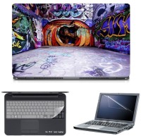 Skin Yard Apple Graffiti Laptop Skin with Screen Protector & Keyboard Skin -15.6 Inch Combo Set   Laptop Accessories  (Skin Yard)