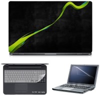 Skin Yard Neon Green Abstract Laptop Skin with Screen Protector & Keyboard Skin -15.6 Inch Combo Set   Laptop Accessories  (Skin Yard)