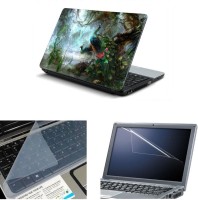 NAMO ART 3in1 Laptop Skins with Screen Guard and Key Protector TPR1042 Combo Set   Laptop Accessories  (Namo Art)