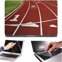 Skin Yard 3in1 Combo- Race Track Laptop Skin with Screen Protector & Keyguard -15.6 Inch Combo Set   Laptop Accessories  (Skin Yard)