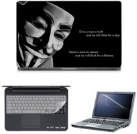 Skin Yard Anonymous Motival Truth Teach Quote Sparkle Laptop Skin with Screen Protector & Keyguard -15.6 Inch Combo Set   Laptop Accessories  (Skin Yard)