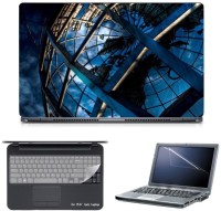 Skin Yard 3D Destroyed Sphere Laptop Skin with Screen Protector & Keyguard -15.6 Inch Combo Set   Laptop Accessories  (Skin Yard)