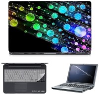 Skin Yard Bubble Abstract Laptop Skin with Screen Protector & Keyboard Skin -15.6 Inch Combo Set   Laptop Accessories  (Skin Yard)