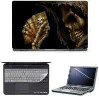 Skin Yard Grim Reaper With Cards Laptop Skin with Screen Protector & Keyguard -15.6 Inch Combo Set   Laptop Accessories  (Skin Yard)