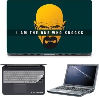Skin Yard 3in1 Combo- Who Knocks Laptop Skin with Screen Protector & Keyguard -15.6 Inch Combo Set   Laptop Accessories  (Skin Yard)