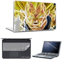 Skin Yard Dragon Ball Z1 Laptop Skin With Laptop Screen Guard And Laptop Key Guard -15.6 Inch Combo Set   Laptop Accessories  (Skin Yard)