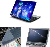 NAMO ART 3in1 Laptop Skins with Screen Guard and Key Protector TPR1007 Combo Set   Laptop Accessories  (Namo Art)