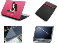 View NAMO ART 4in1 Laptop Skins with Laptop Sleeve, Screen Guard and Key Protector CDH1042 Combo Set Laptop Accessories Price Online(Namo Art)